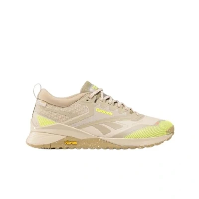 Image of Reebok Unisex Nano X4 Adventure Training Shoes, Beige/Mushroom/Digital Lime, 9 UK