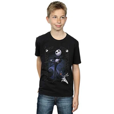 Image of Disney Boys Nightmare Before Christmas Pumpkin King T Shirt Black 12 13 Years