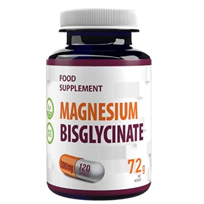 Image of Hepatica Magnesium Bisglycinate 2000mg per Serving 120 Vegan Capsules, 3rd Party Lab Tested, High Strength Supplement, Gluten and GMO Free