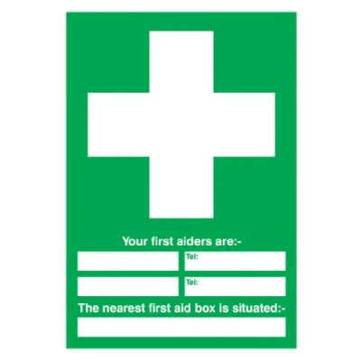 Image of Signs &amp; Labels First Aider Awareness Sign Rigid Polypropylene 297mm x 210mm FMS04350R