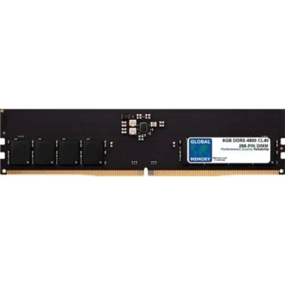 Image of 8GB DDR5 4800MHz PC5 38400 288 PIN DIMM MEMORY RAM COMPATIBLE WITH PC DESKTOPS/MOTHERBOARDS
