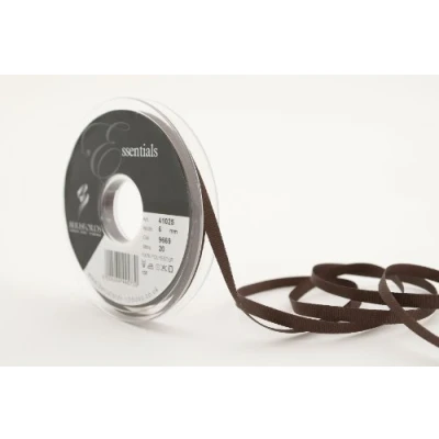 Image of Berisfords Grosgrain Ribbon, Chocolate, 6mm
