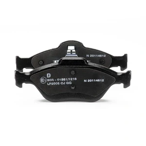 Image of 044650D120, 044650D210, 04465YZZDS, 0446652150 Brake pad set DELPHI LP2005 with acoustic wear warning anti squeak plate without accessories
