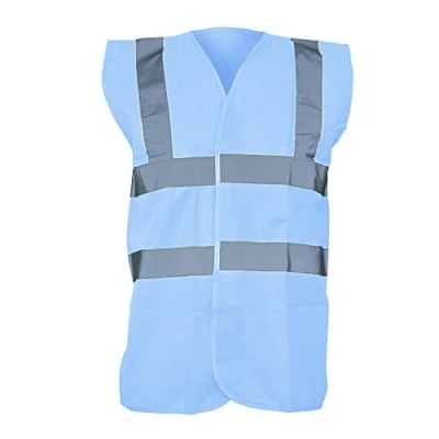 Image of Yoko Unisex Premium Hi Vis Waistcoat Vest / Jacket (3XL) (Sky Blue)
