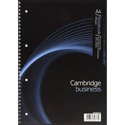 Image of Cambridge A4 Feint and Margin Wirebound Notebook (Pack of 3)
