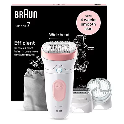 Image of Braun Silk pil 7, Epilator For Easy Hair Removal, Lasting Smooth Skin, 7 060