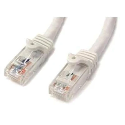 Image of StarTech.com 3m CAT6 Ethernet Cable White CAT 6 Gigabit Wire 650MHz 100W PoE++ RJ45 UTP Category Network/Patch Cord Snagless w/Strain Relief Fluke Tested UL/TIA Certified (N6PATC3MWH)