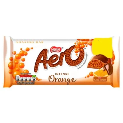 Image of Aero Orange Chocolate Sharing Bar Pack of 15 x 90G