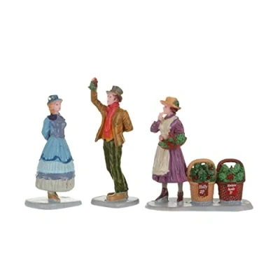 Image of Lemax Under The Mistletoe, Set Of 3