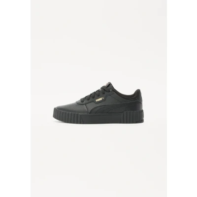 Image of PUMA Women&#039;s Carina 3.0 Sneaker, Black Gold, 4 UK