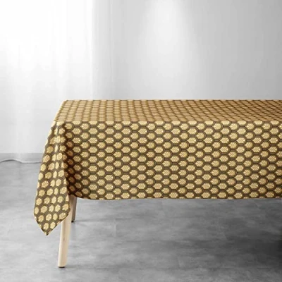 Image of Douceur d&#039;Intérieur, Manuela Rectangular Tablecloth 145 x 240 cm Yellow Polyester Printed