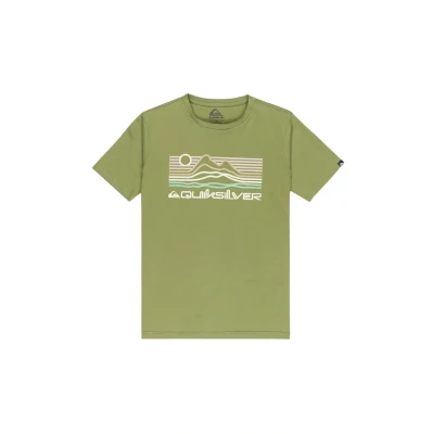 Image of Quiksilver Short Sleeved T Shirt EV Light Waves SS Boy&#039;s Green 12