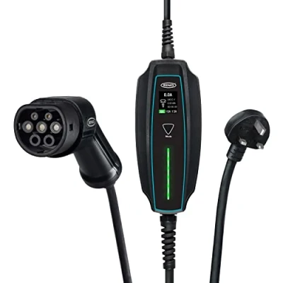 Image of Ring Automotive RPC20A05 3 pin EV Portable Charger UK Type 2 5M, Black