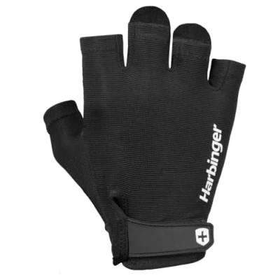Image of Harbinger Power 2.0 Weightlifting Gloves, Unisex, Black, Large