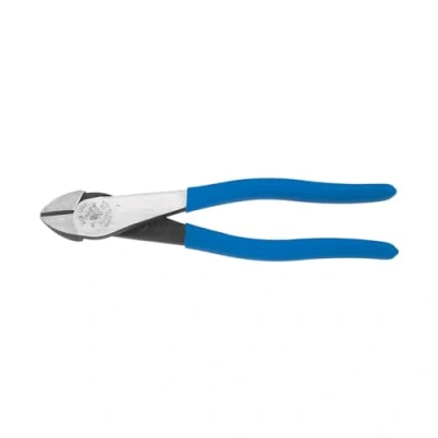 Image of High Leverage Diagonal Cutting Pliers, Heavy Duty, 8 Inch Klein Tools D2000 28,Blue/Silver