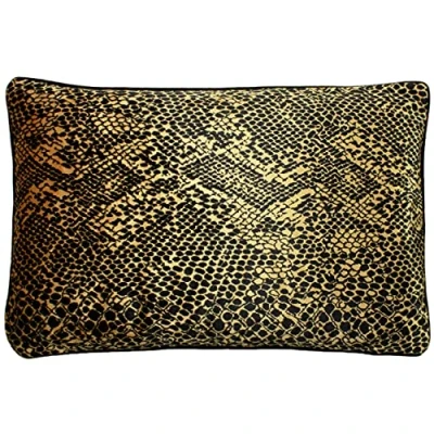 Image of Paoletti Python Cushion, Gold, 40 x 60cm