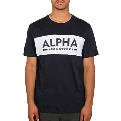 Image of Alpha Industries Men&#039;s Inlay T Shirt, Rep.Blue, S
