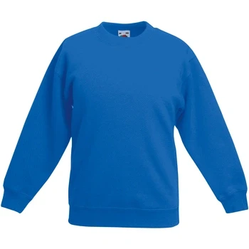 Image of Fruit of the Loom Unisex Kids Set In Classic Long Sleeve Sweater, Blue (Königsblau), 3/4 years