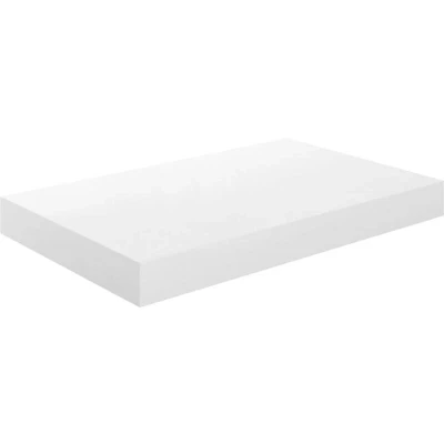 Image of vidaXL Floating Wall Shelf High Gloss White 40x23x3.8 cm MDF