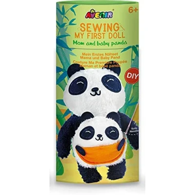 Image of Avenir 2 Panda DIY Sewing Craft Kit for Kids Creative Set 6+ Years