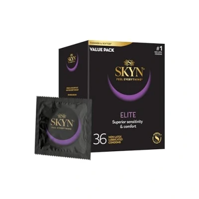 Image of SKYN LifeStyles Elite Condoms, Synthhetic Polyisoprene Non Latex, 36 Count (Packaging May Vary)