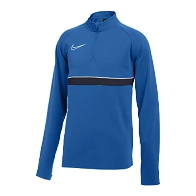 Image of Nike Unisex Kids Y Nk Dry Acd21 Dril Top Sweatshirt, Royal Blue/White/Obsidian/White, L EU