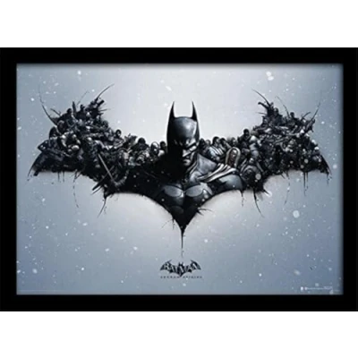 Image of DC Comics FP11087P PL Batman Arkham Origins 30 x 40 cm &quot;Logo&quot; Framed Print, 16 12 inches