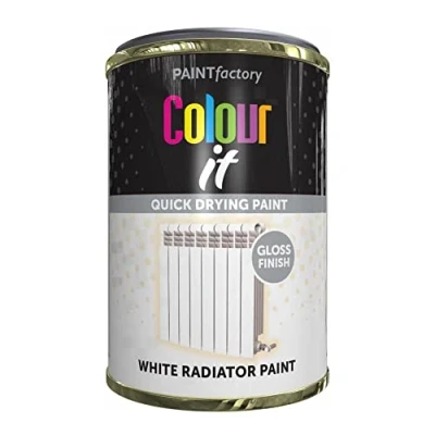 Image of AlezyB 300ml All Purpose White Radiator Tin Paint Quick and Fast Drying Multipurpose for Metal, Wood, Plastic More Interiro Exterior