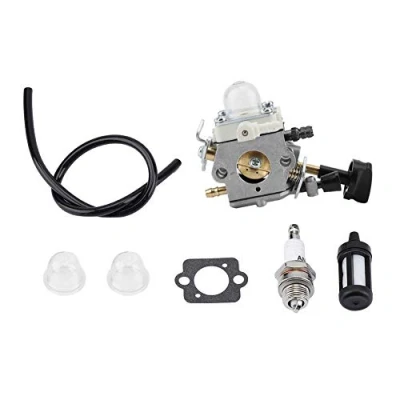 Image of Fdit Carburettor Fuel Pipe Kit Weed Eater Carbon Trimmer Parts for Stihl BG86 SH56C SH86C Carb Zama C1M S261B