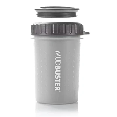 Image of Dexas Lidded MudBuster Medium Light Grey