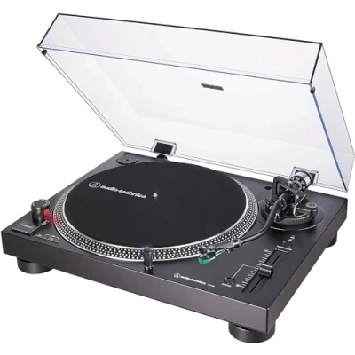 Image of Audio Technica LP120XUSBBK Manual Direct Drive Turntable (Analogue &amp; USB) Black