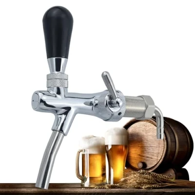 Image of Aiyomi G5/8 Adjustable Beer Tap Chrome for Home Bar Restaurants