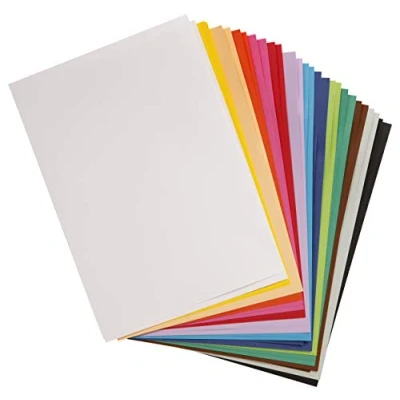 Image of Clairefontaine Ref 975398C Maya Smooth Coloured Drawing Card (2 x Packs of 14 Sheets) 185gsm A3 (42 29.7cm) Bright Colours Colour Deep Dyed, Acid Free, pH Neutral