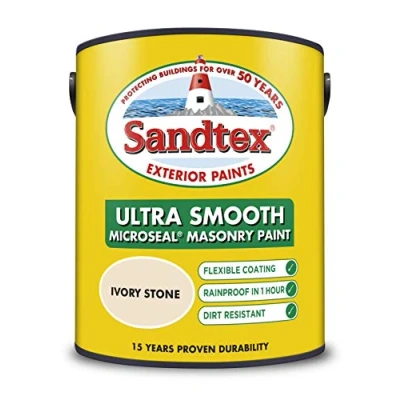 Image of Sandtex Smooth Masonry 5L Ivory Stone