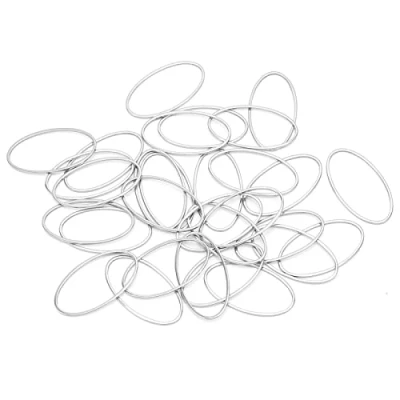 Image of 01 02 015 Open Back Bezel Pendants, 30pcs Stainless Steel Jewelry Bezels for Resin Earring Necklace Mini Pendants Dried Flowers(Large * 30)