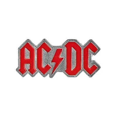 Image of Alchemy Rocks AC/DC Logo Pin Badge (Red)