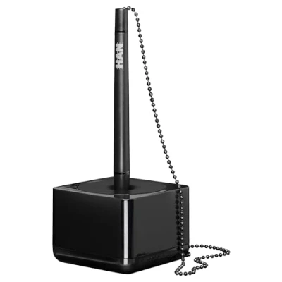 Image of HAN 17651 13, i Line pen holder. Elegant, attractive accessory, premium quality with extra long chain, black