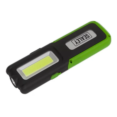 Image of Sealey Rechargeable Inspection Light 5W COB &amp; 3W SMD LED with Power Bank Green
