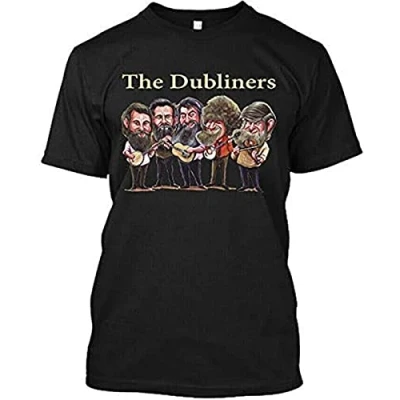 Image of npl The Dubliners Irish Folk Band T Shirt Black 3XL
