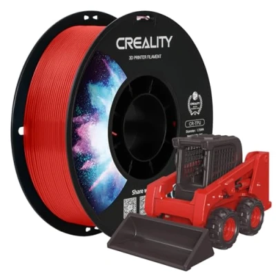 Image of Creality Official TPU Red 1KG, Filament 1.75mm Tougher and Stronger 3D Printer, Less Tangle Dimensional Accuracy +/ 0.03mm 1kg/Roll(2.2lbs) Fit for Most FDM Printers