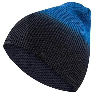 Image of Head Men&#039;s Supershape Beanie Hat, Aqua/Navy, One Size UK
