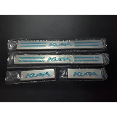 Image of 4 pcs Stainless Steel Car Door Sill Protector for Ford KUGA, Welcome Pedal Guard Kick Plates Threshold Cover Auto Accessories