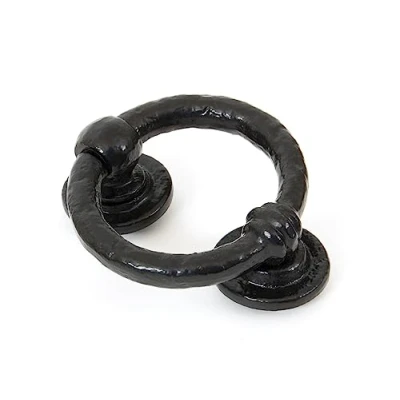 Image of From The Anvil Black 4 Inch Ring Door Knocker