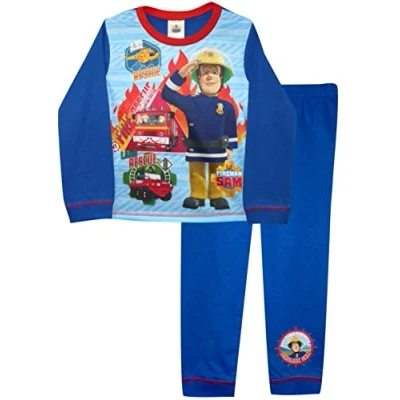 Image of Boys Fireman Sam Rescue Pyjamas Set Size 18 24 Months