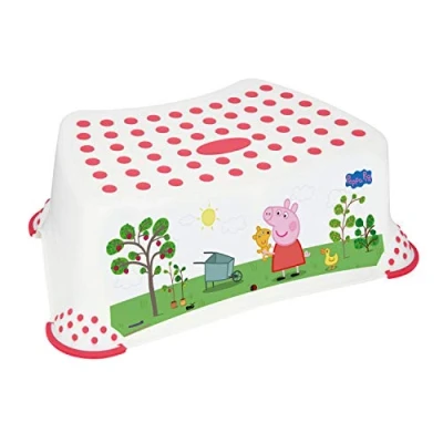 Image of Solution EU 49511 Peppa Pig Step Stool Seat with Non Slip Feet White