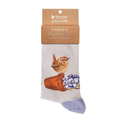 Image of Wrendale Designs Pottering About&#039; Wren Socks