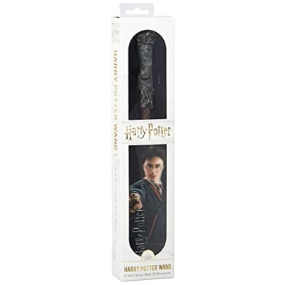 Image of The Noble Collection Harry Potter Toy Wand 12 inch (30 cm) PVC With Prismatic Bookmark Officially Licensed Film Wand., NN6312
