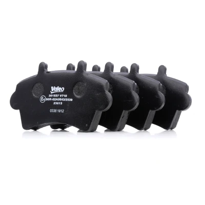 Image of 1605980, 4402993, 4404585 Brake pad set VALEO 301537 FIRST Front Axle excl. wear warning contact without anti squeak plate RENAULT: MASTER 2 Kasten