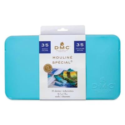 Image of DMC Embroidery Floss Tin 8.7yd 35/Pkg Scenic Colors