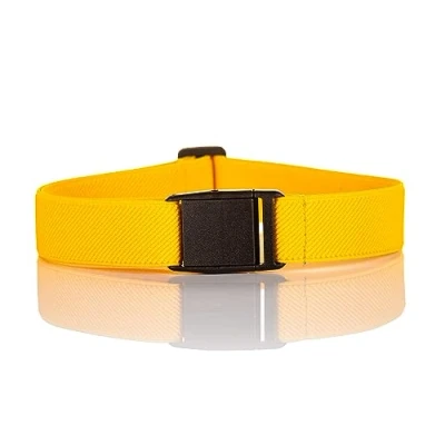 Image of Olata Children’s Elasticated Belt with Plastic Clip Buckle (5 15 Years). Yellow